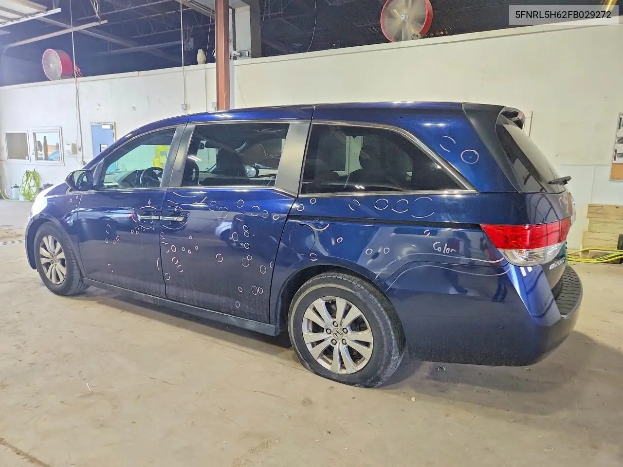 2015 Honda Odyssey Exl VIN: 5FNRL5H62FB029272 Lot: 56065786