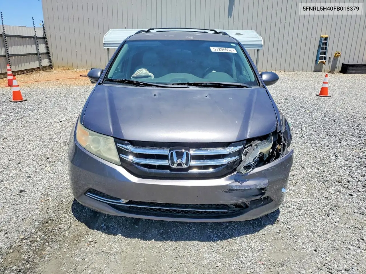 2015 Honda Odyssey Ex VIN: 5FNRL5H40FB018379 Lot: 57298996
