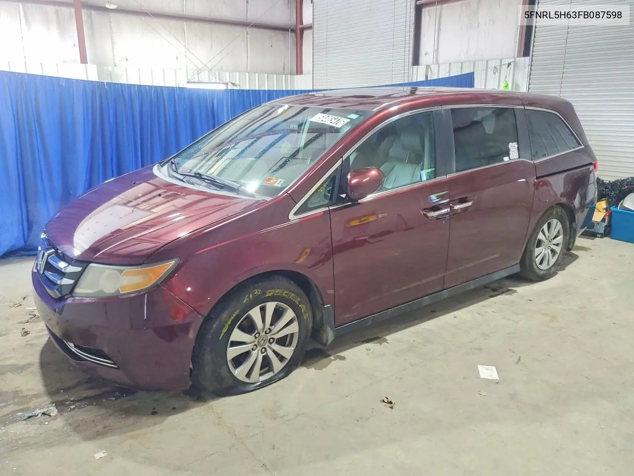 2015 Honda Odyssey Exl VIN: 5FNRL5H63FB087598 Lot: 58465476