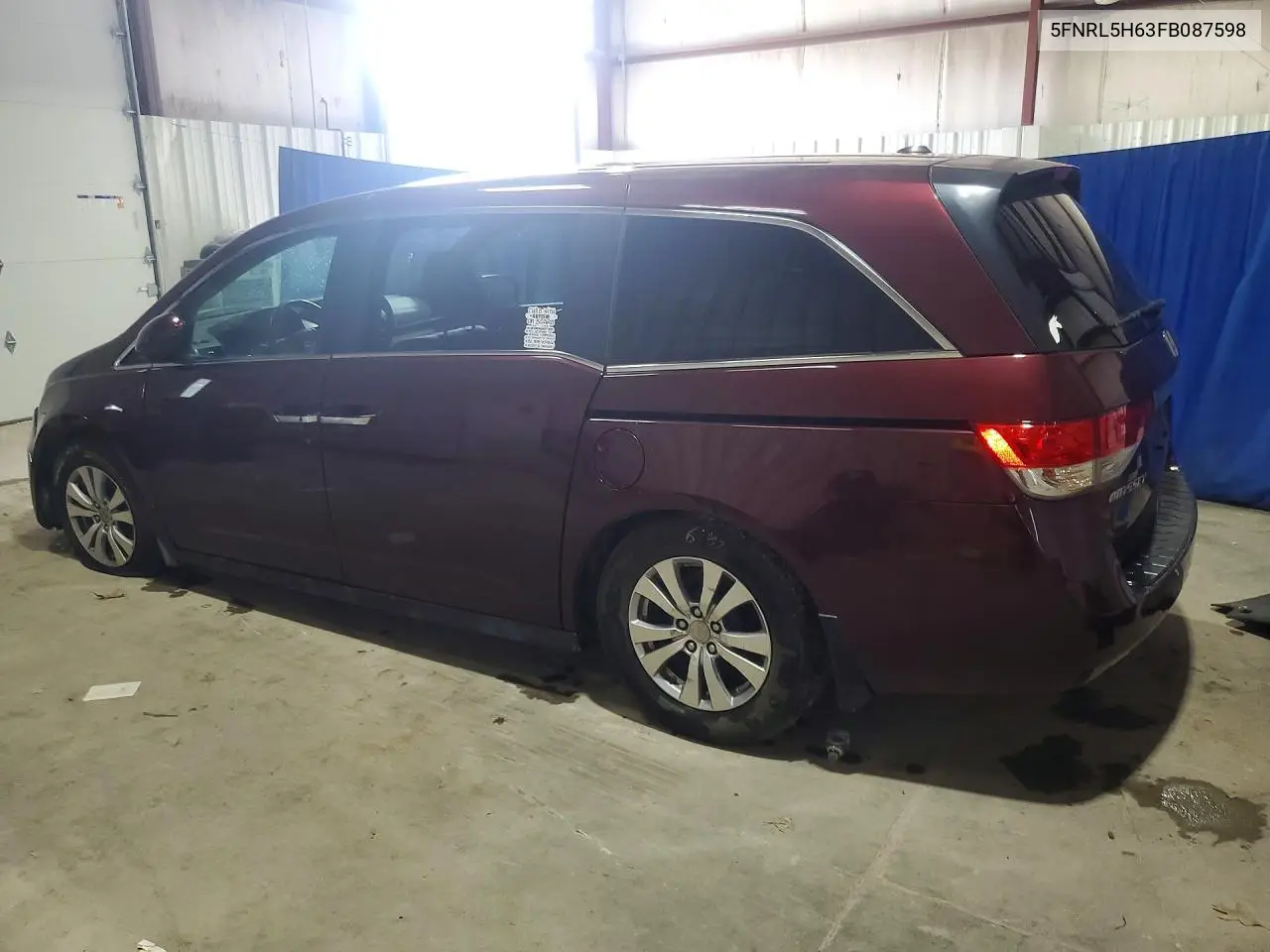 2015 Honda Odyssey Exl VIN: 5FNRL5H63FB087598 Lot: 58465476