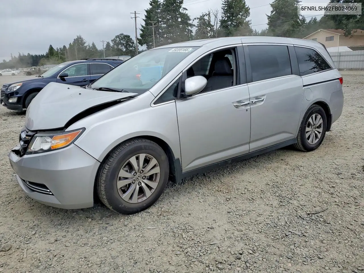 2015 Honda Odyssey Exl VIN: 5FNRL5H62FB024069 Lot: 59399166