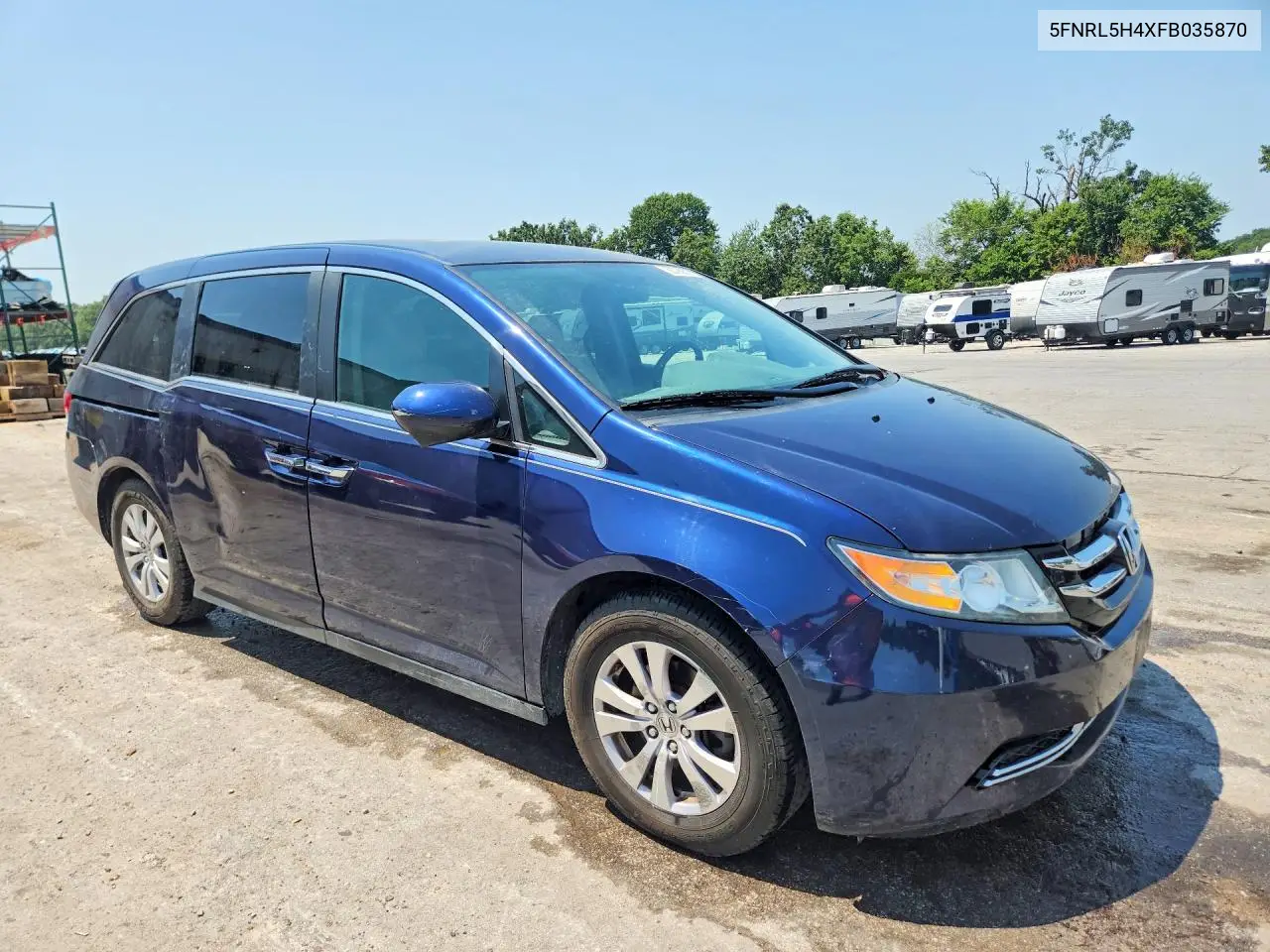 5FNRL5H4XFB035870 2015 Honda Odyssey Ex