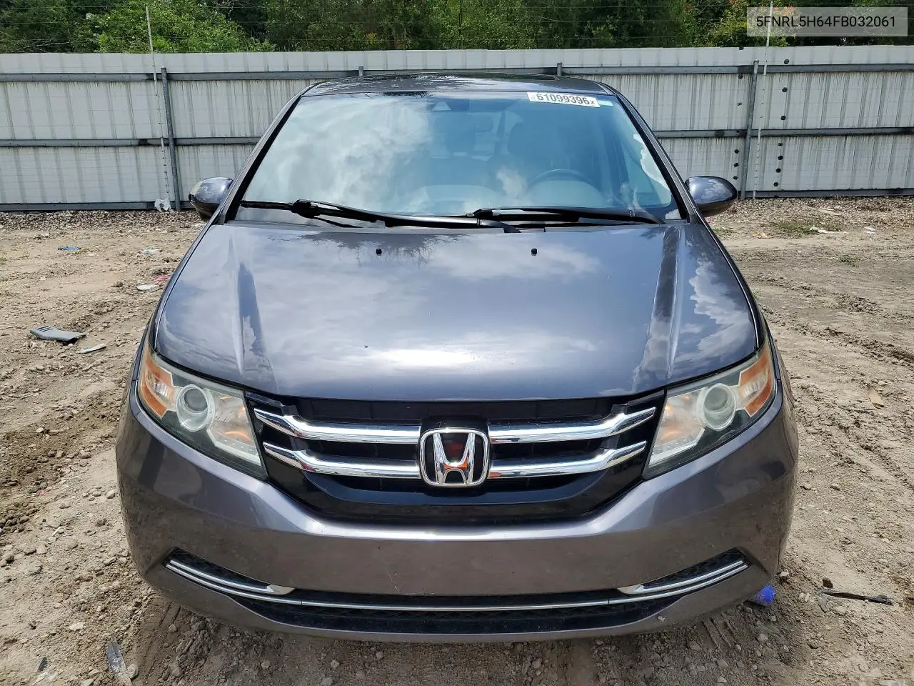 2015 Honda Odyssey Exl VIN: 5FNRL5H64FB032061 Lot: 61099396