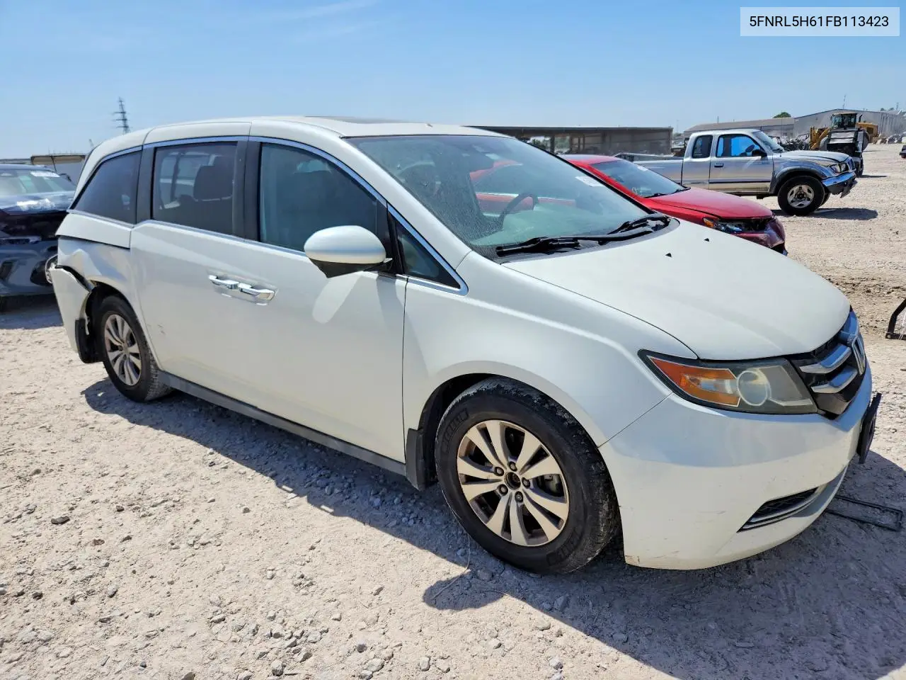 2015 Honda Odyssey Exl VIN: 5FNRL5H61FB113423 Lot: 61480956