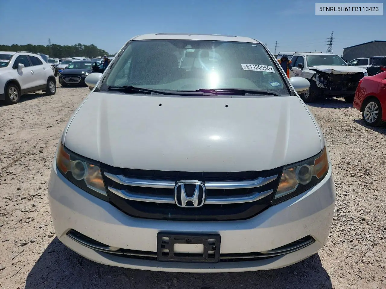 2015 Honda Odyssey Exl VIN: 5FNRL5H61FB113423 Lot: 61480956