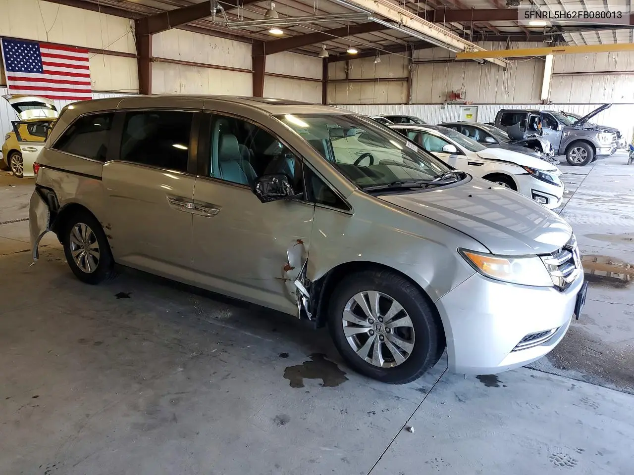 2015 Honda Odyssey Exl VIN: 5FNRL5H62FB080013 Lot: 61678436