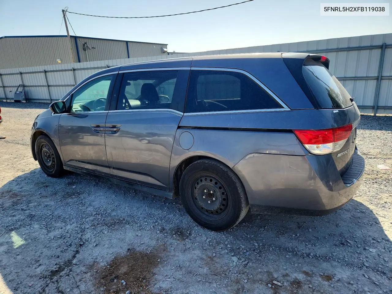 2015 Honda Odyssey Lx VIN: 5FNRL5H2XFB119038 Lot: 61752946