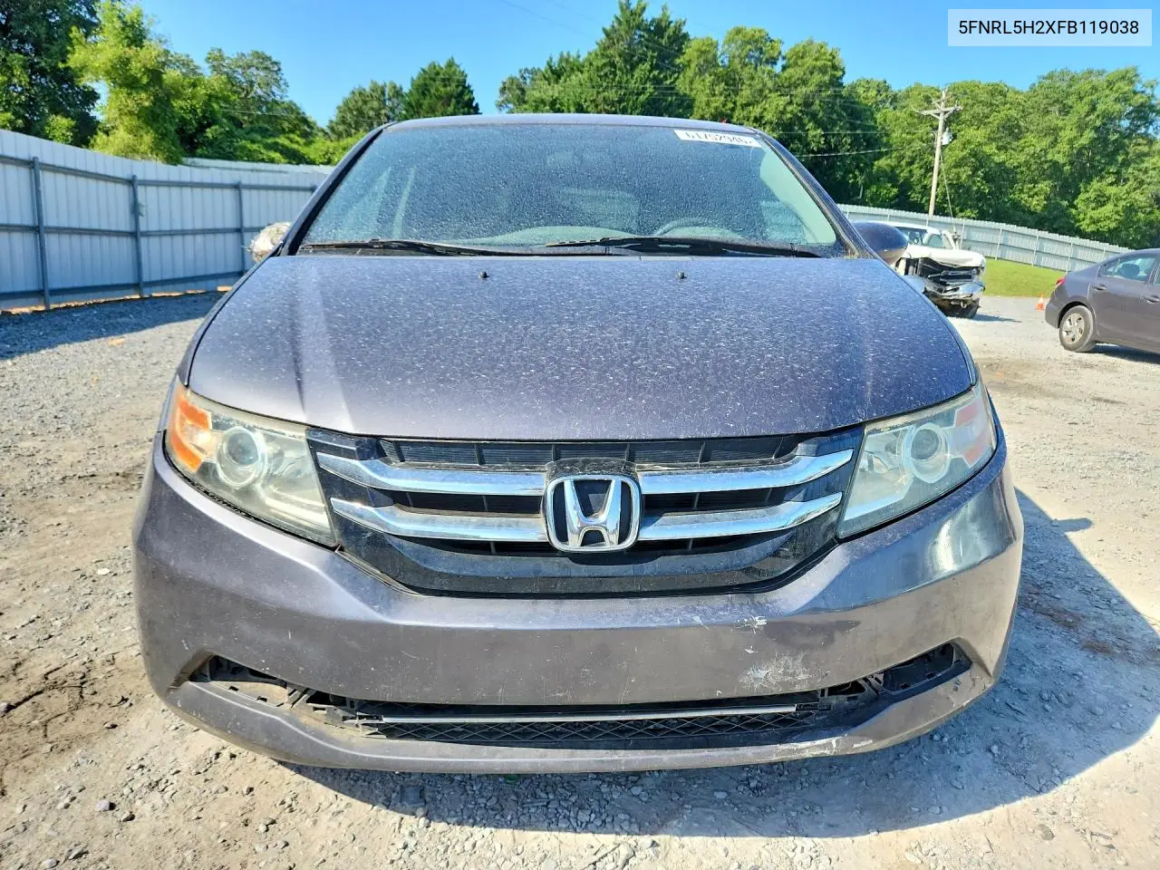 2015 Honda Odyssey Lx VIN: 5FNRL5H2XFB119038 Lot: 61752946