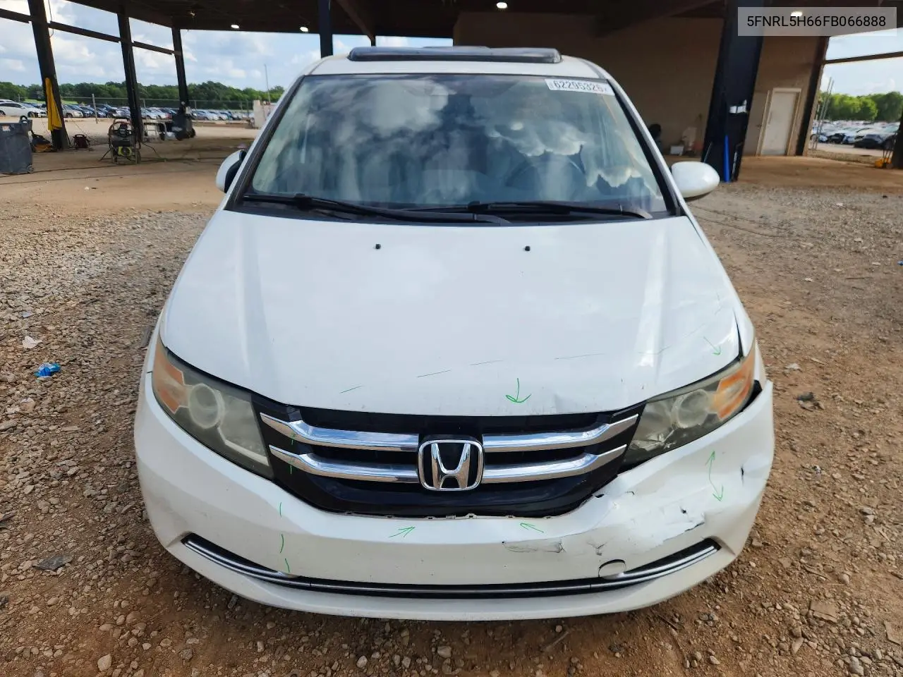 2015 Honda Odyssey Exl VIN: 5FNRL5H66FB066888 Lot: 62295326