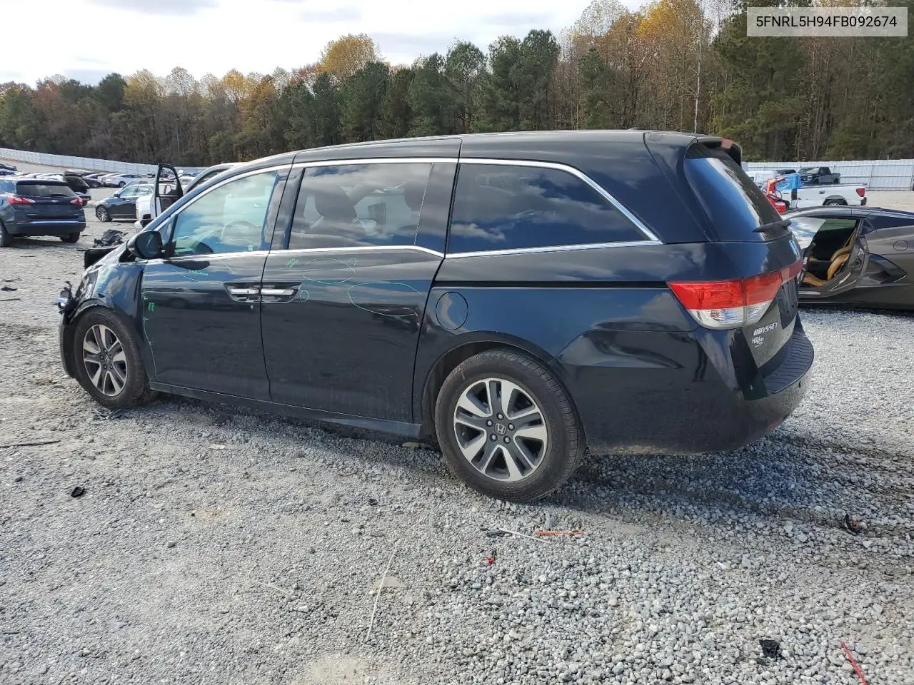 5FNRL5H94FB092674 2015 Honda Odyssey Touring