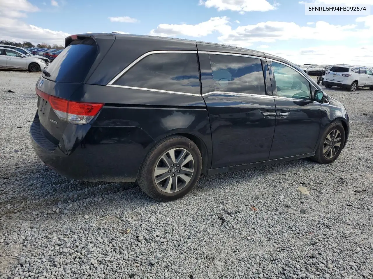 5FNRL5H94FB092674 2015 Honda Odyssey Touring