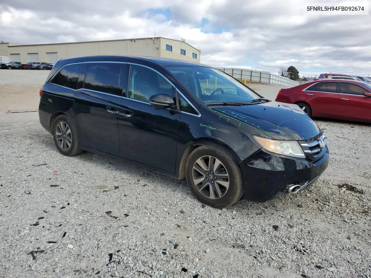5FNRL5H94FB092674 2015 Honda Odyssey Touring