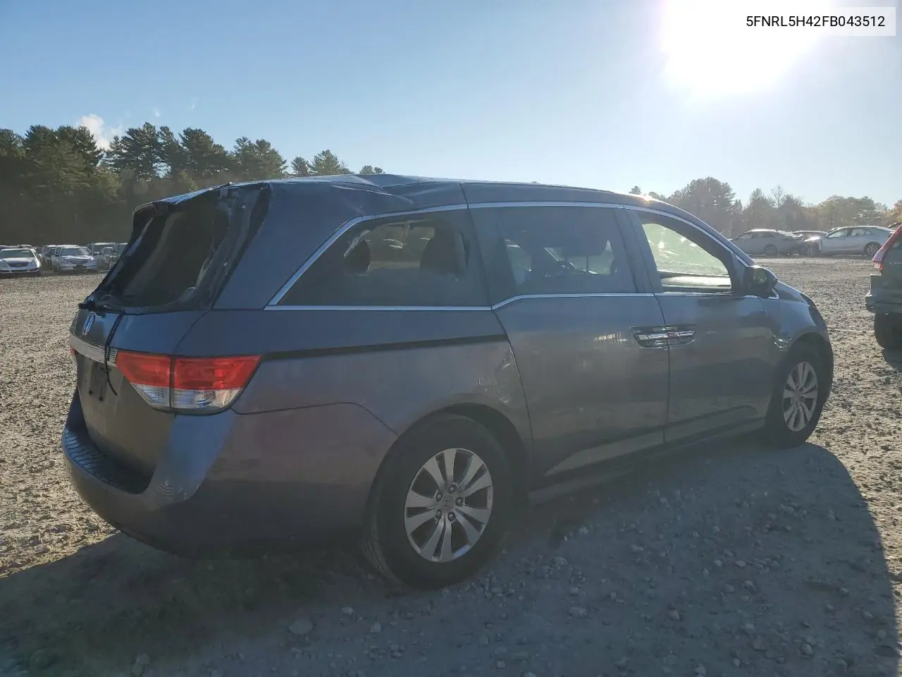 5FNRL5H42FB043512 2015 Honda Odyssey Ex