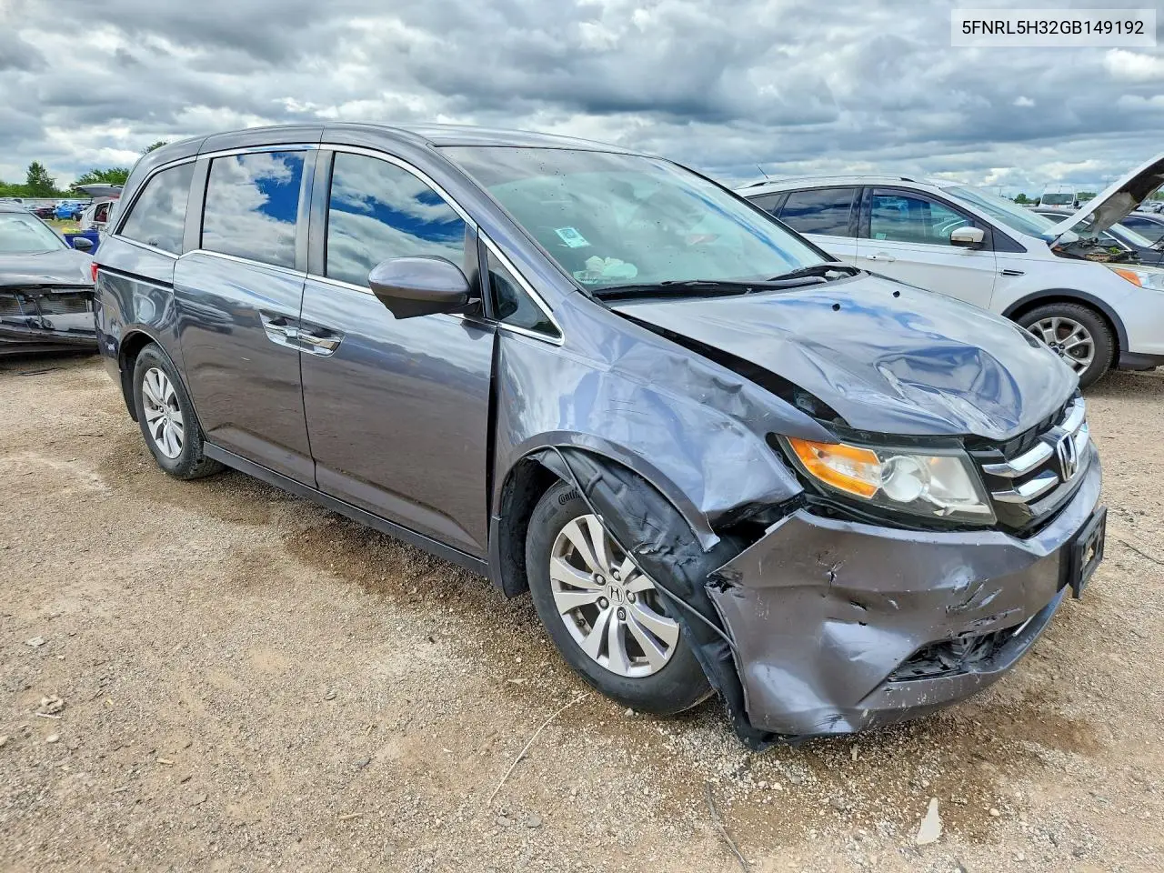 2016 Honda Odyssey Se VIN: 5FNRL5H32GB149192 Lot: 57310576