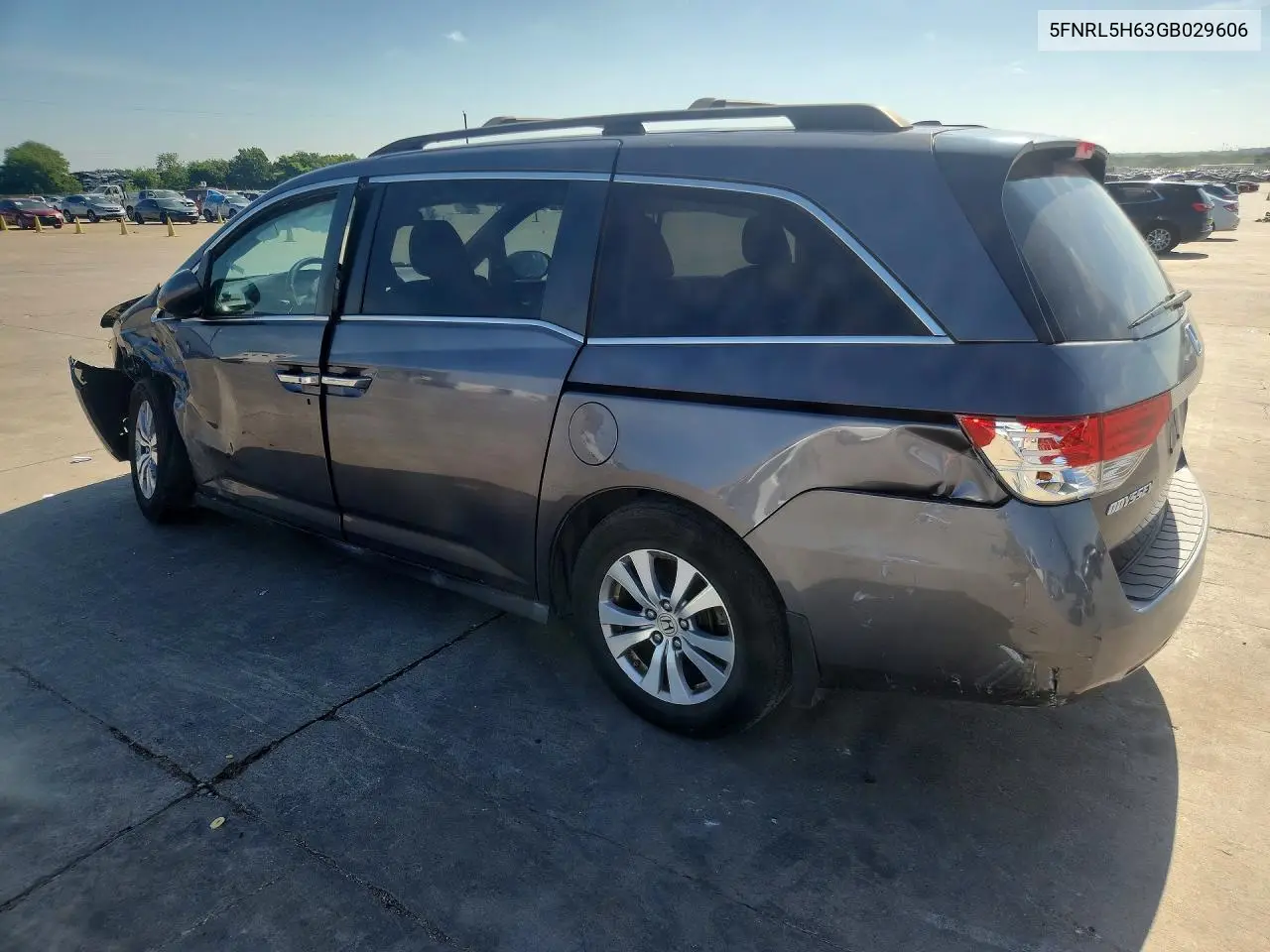 2016 Honda Odyssey Exl VIN: 5FNRL5H63GB029606 Lot: 57692166