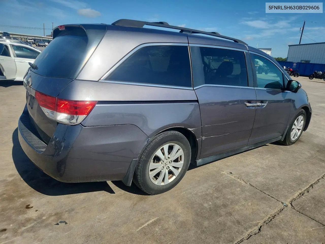 2016 Honda Odyssey Exl VIN: 5FNRL5H63GB029606 Lot: 57692166