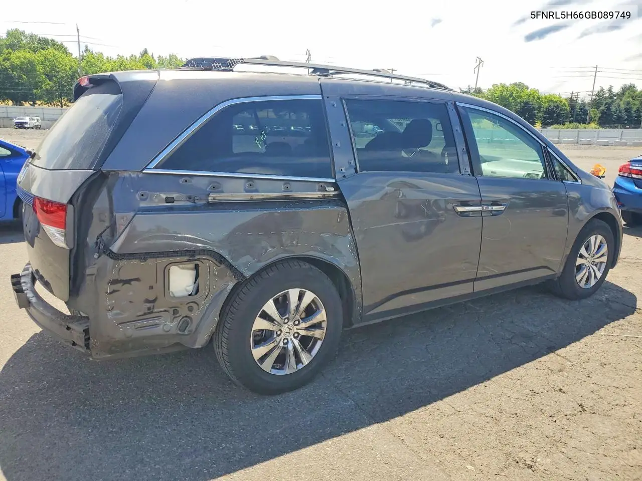 2016 Honda Odyssey Exl VIN: 5FNRL5H66GB089749 Lot: 57694916