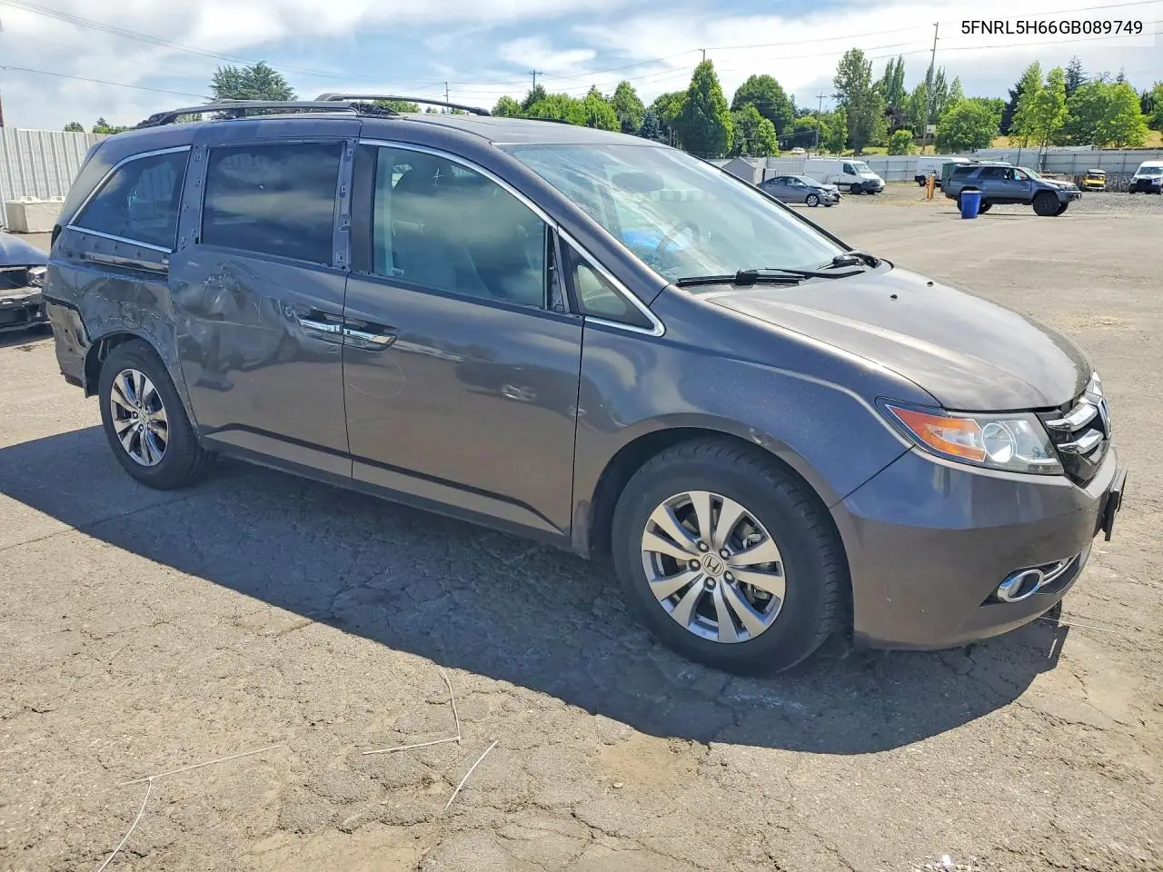 2016 Honda Odyssey Exl VIN: 5FNRL5H66GB089749 Lot: 57694916