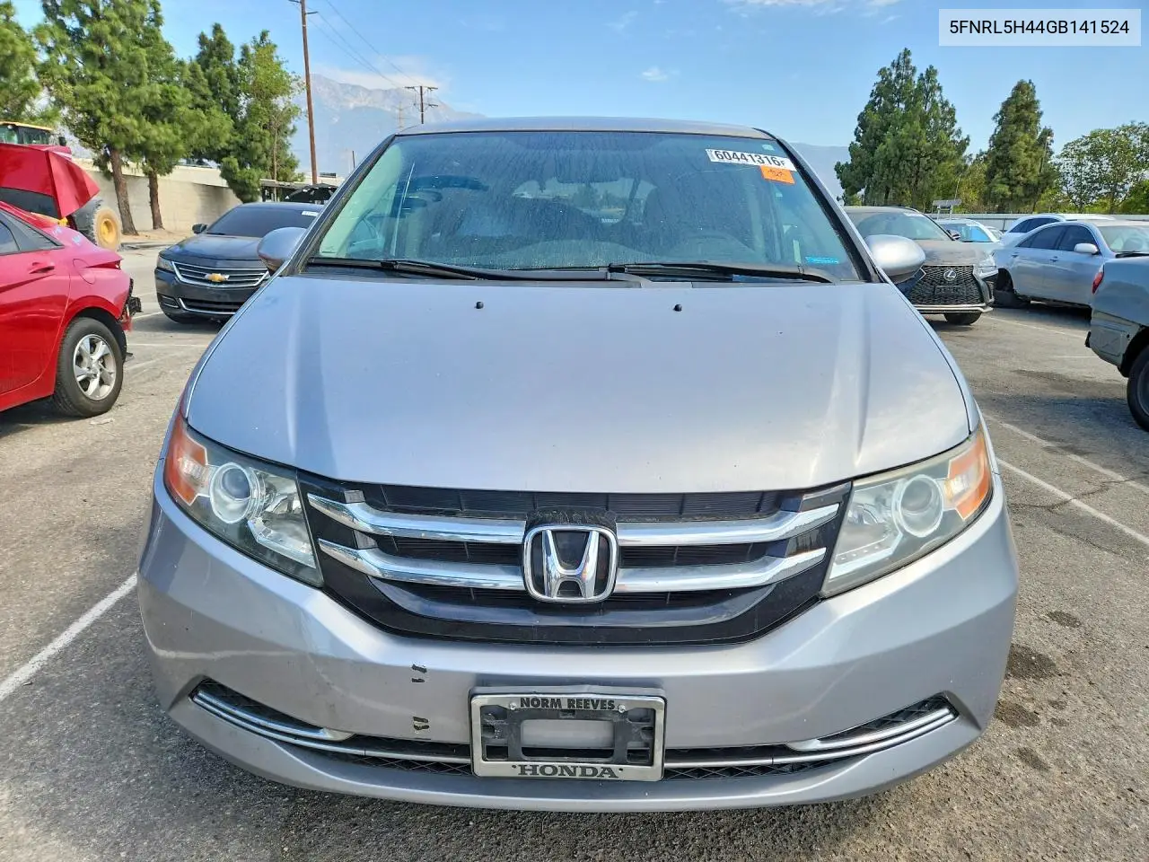 2016 Honda Odyssey Ex VIN: 5FNRL5H44GB141524 Lot: 60441316