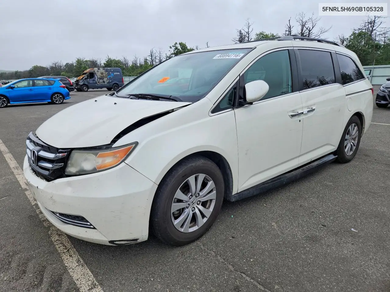2016 Honda Odyssey Exl VIN: 5FNRL5H69GB105328 Lot: 60894716