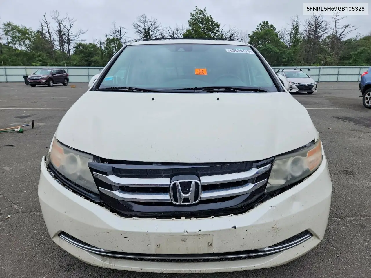 2016 Honda Odyssey Exl VIN: 5FNRL5H69GB105328 Lot: 60894716