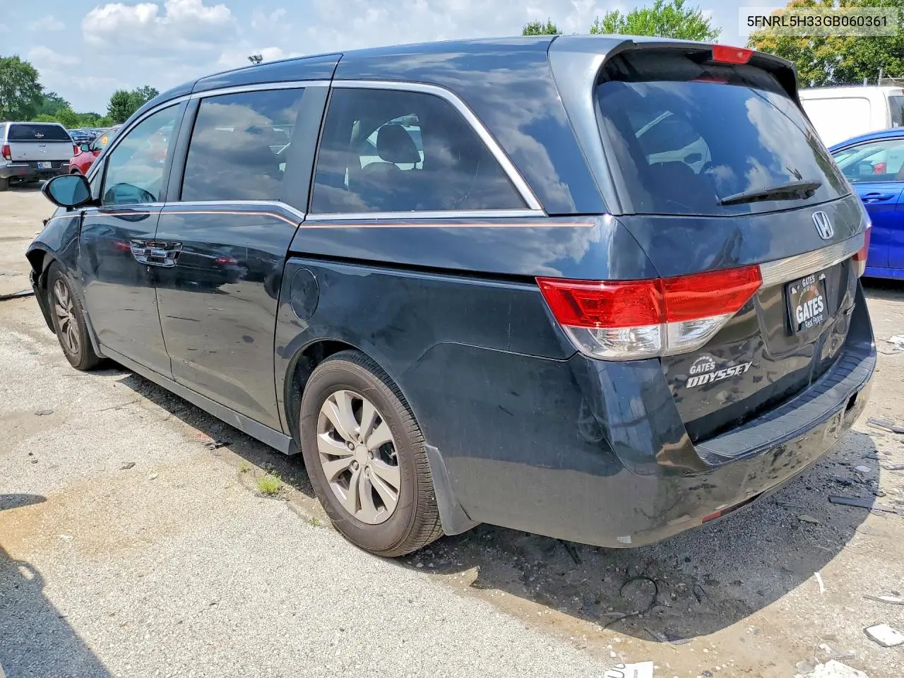 2016 Honda Odyssey Se VIN: 5FNRL5H33GB060361 Lot: 61767256