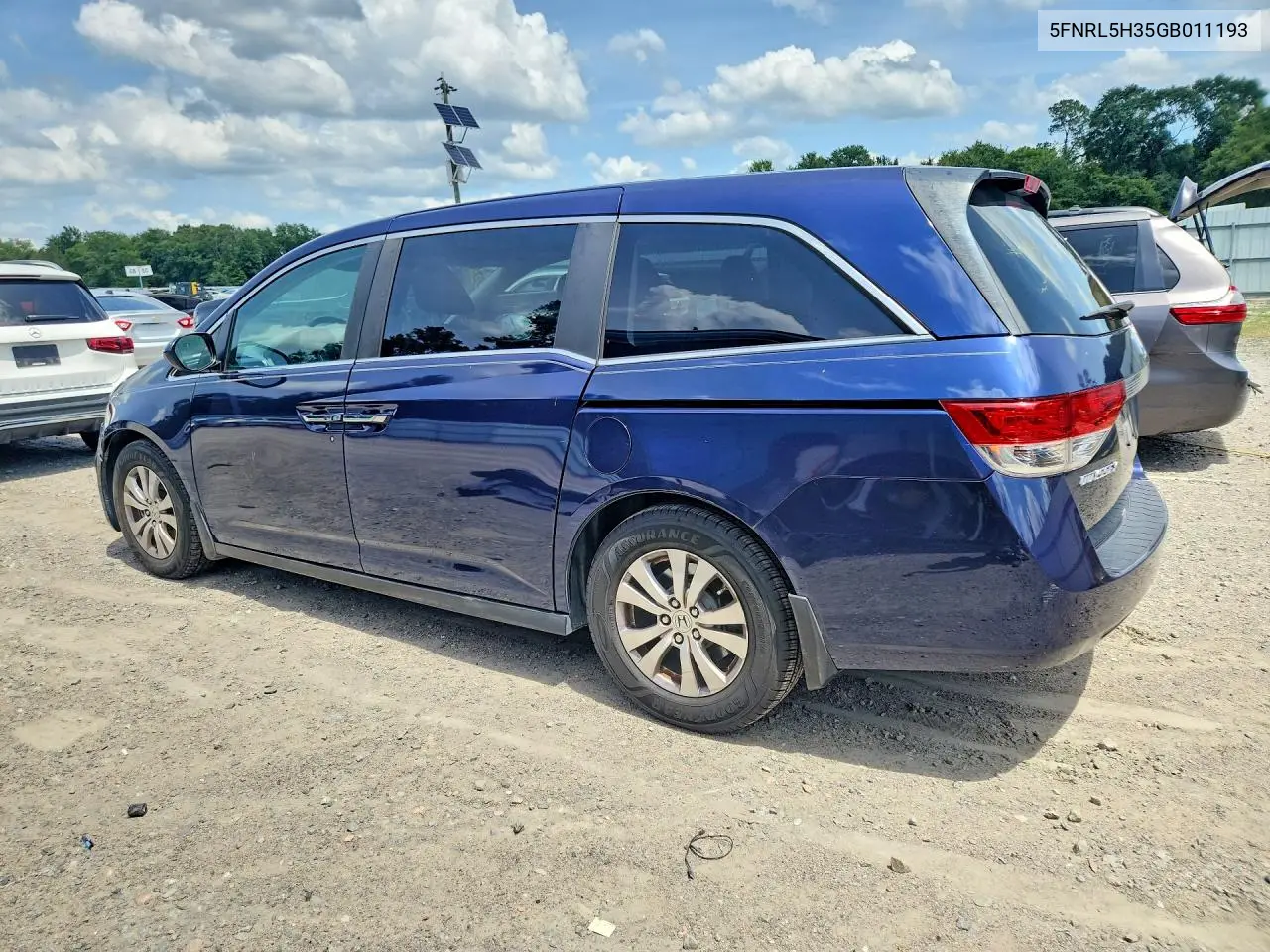 2016 Honda Odyssey Se VIN: 5FNRL5H35GB011193 Lot: 61794506