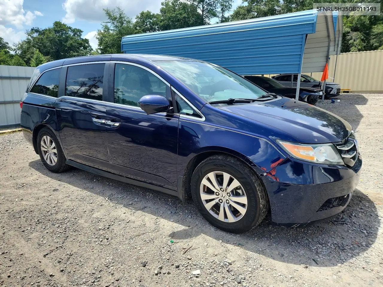 2016 Honda Odyssey Se VIN: 5FNRL5H35GB011193 Lot: 61794506