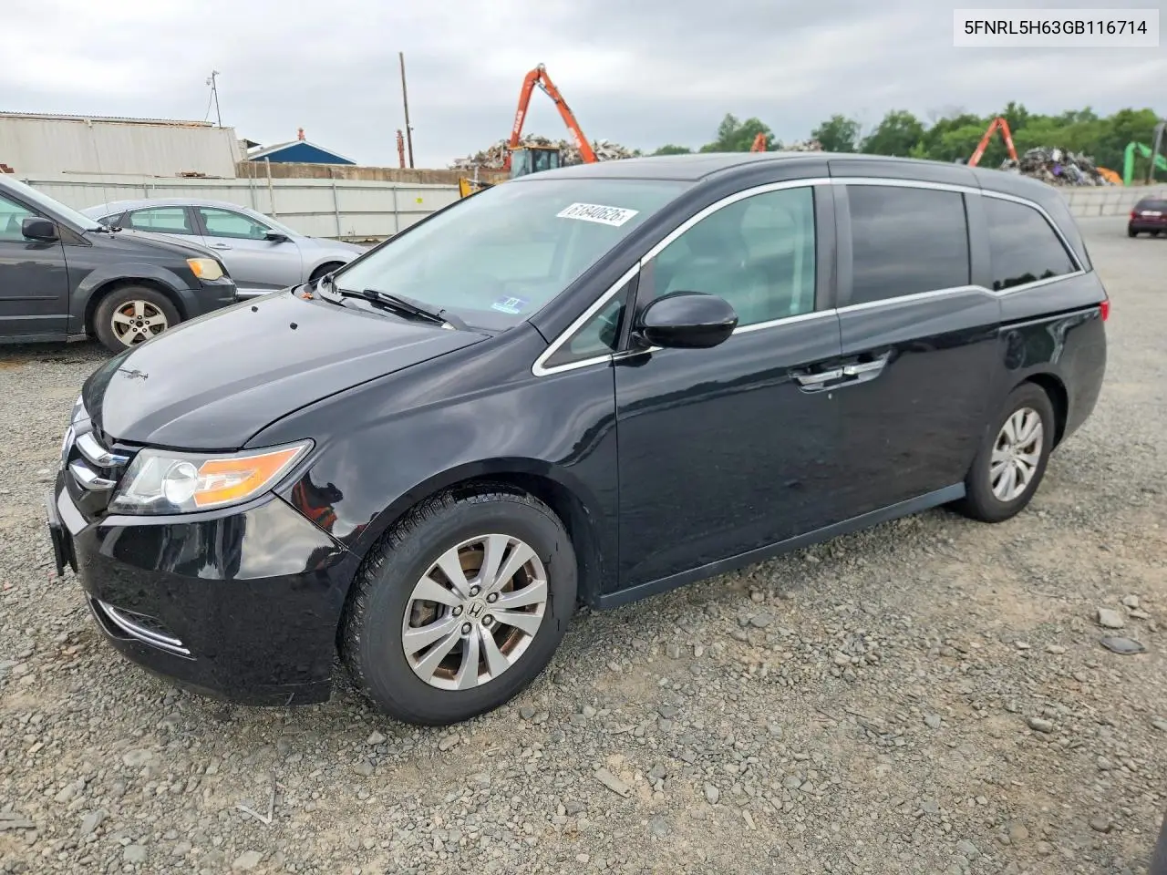 2016 Honda Odyssey Exl VIN: 5FNRL5H63GB116714 Lot: 61840626