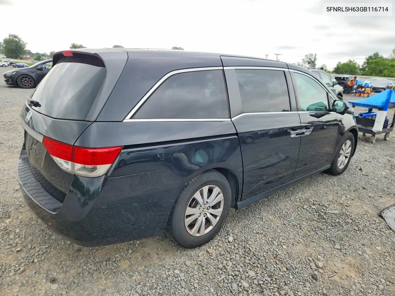 2016 Honda Odyssey Exl VIN: 5FNRL5H63GB116714 Lot: 61840626