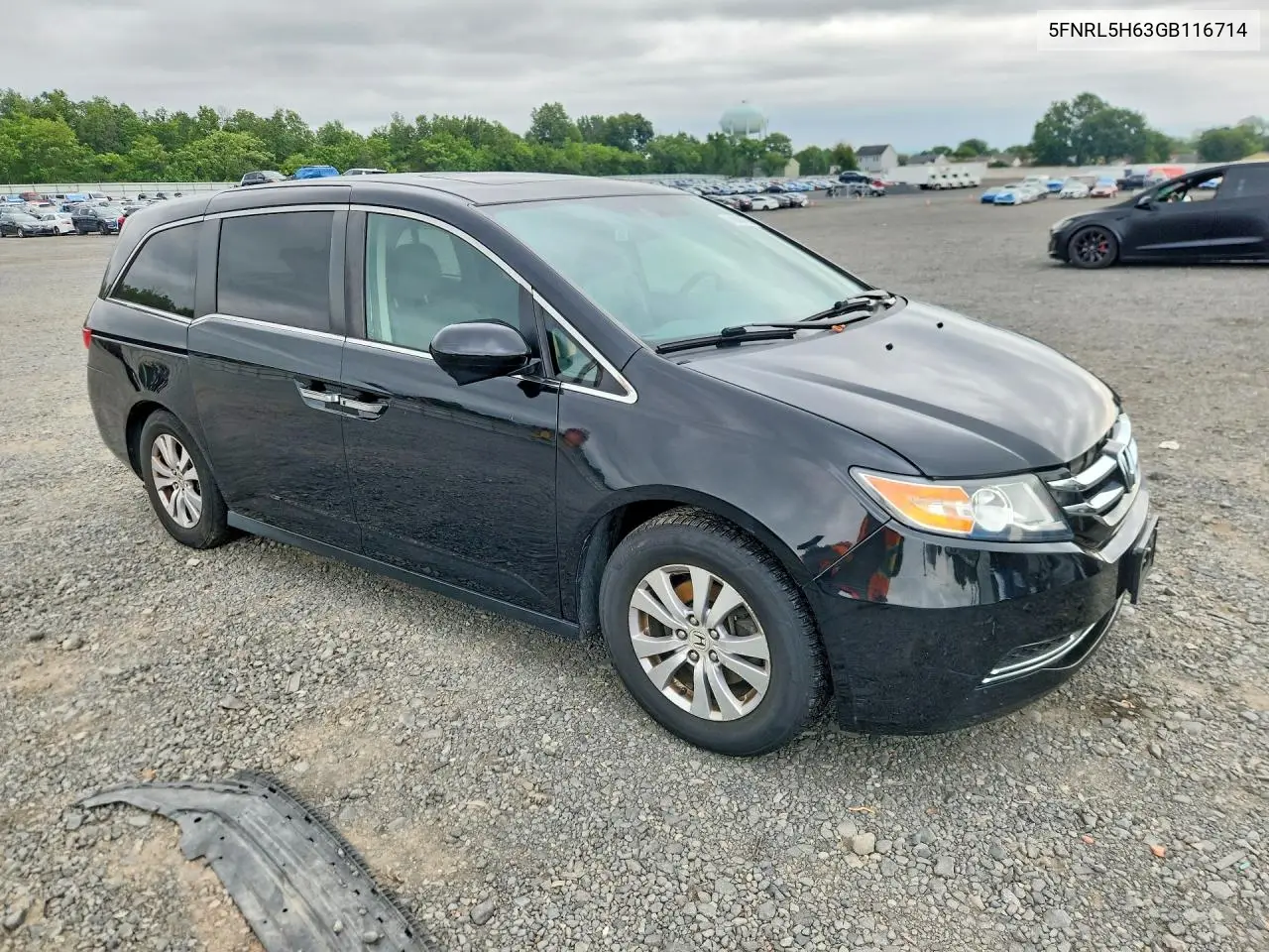 2016 Honda Odyssey Exl VIN: 5FNRL5H63GB116714 Lot: 61840626