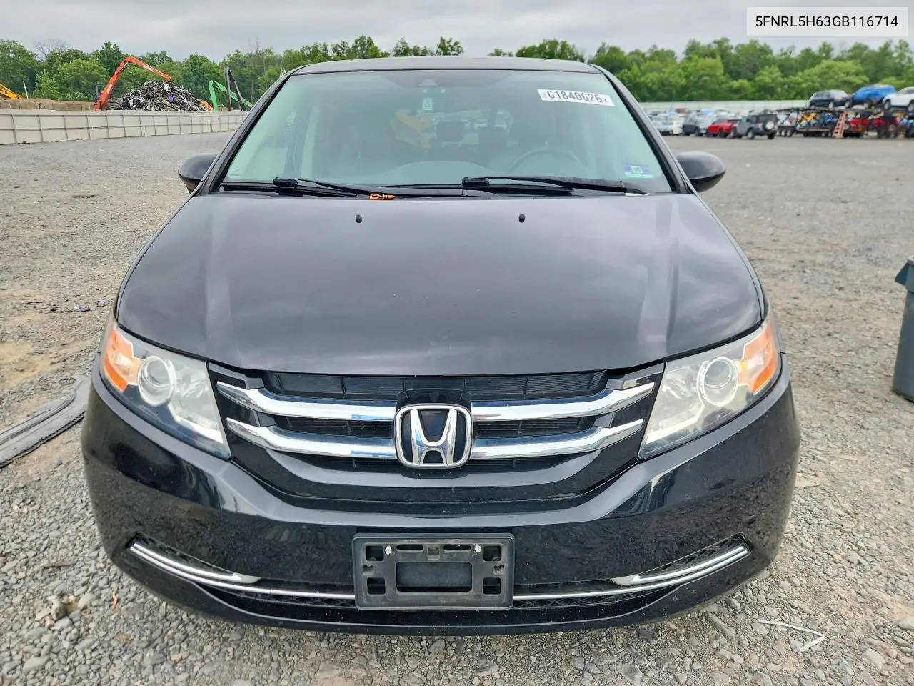 2016 Honda Odyssey Exl VIN: 5FNRL5H63GB116714 Lot: 61840626