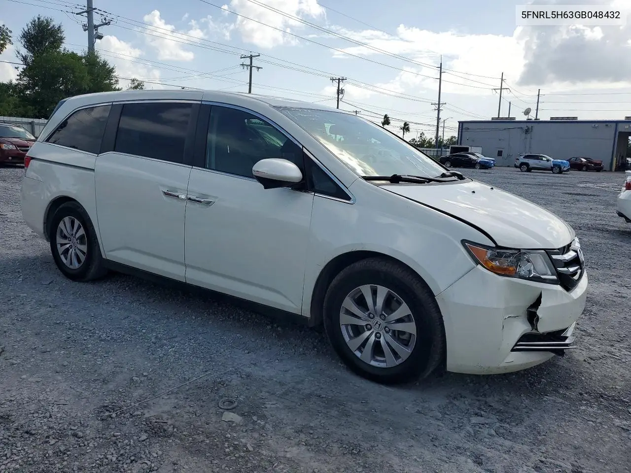2016 Honda Odyssey Exl VIN: 5FNRL5H63GB048432 Lot: 62052276