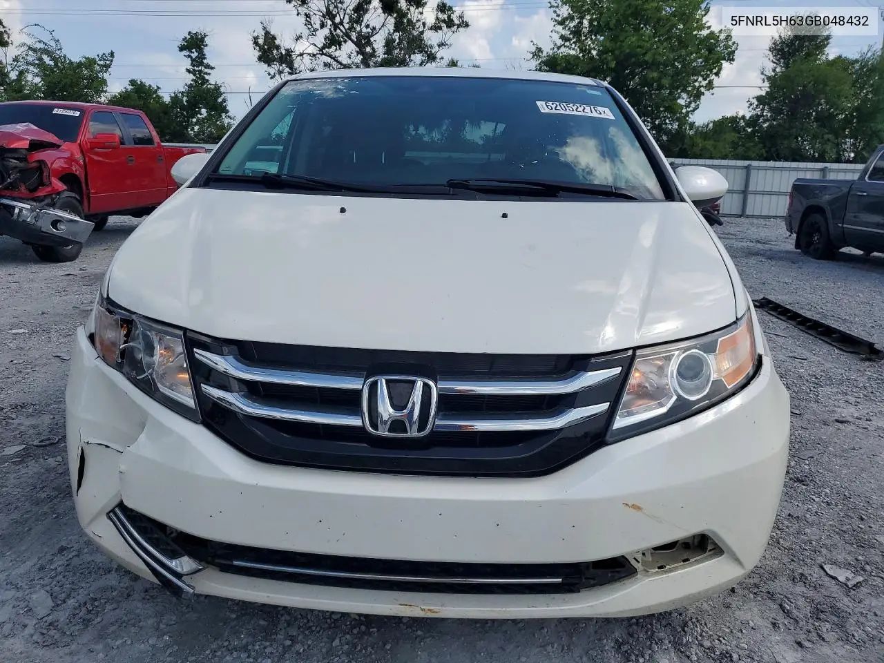 2016 Honda Odyssey Exl VIN: 5FNRL5H63GB048432 Lot: 62052276