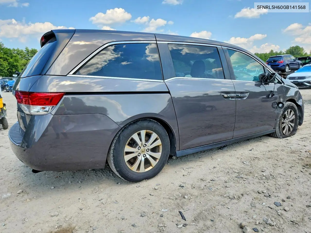 2016 Honda Odyssey Exl VIN: 5FNRL5H60GB141568 Lot: 73342765