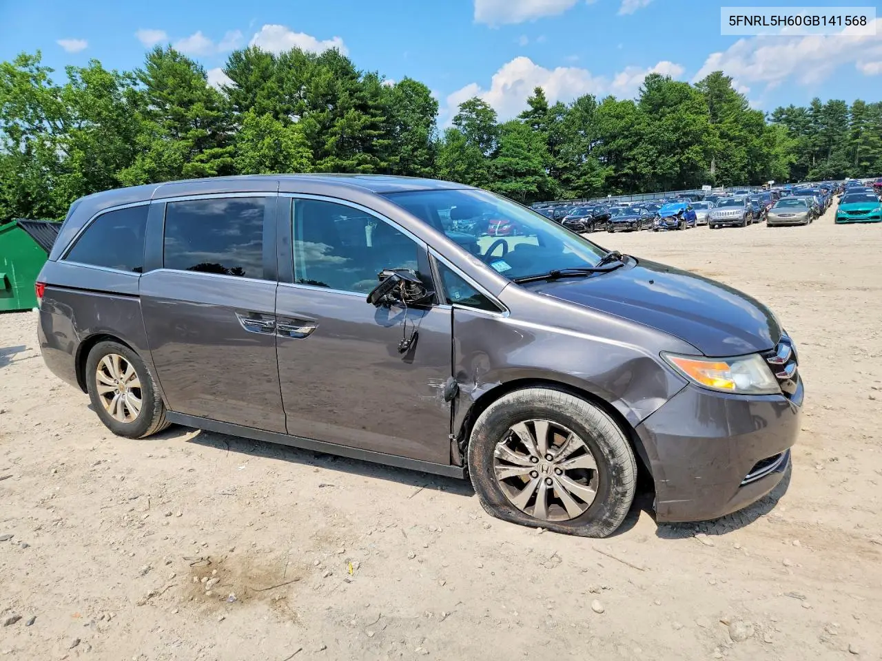 2016 Honda Odyssey Exl VIN: 5FNRL5H60GB141568 Lot: 73342765