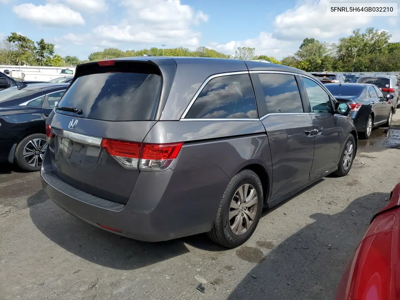 5FNRL5H64GB032210 2016 Honda Odyssey Exl