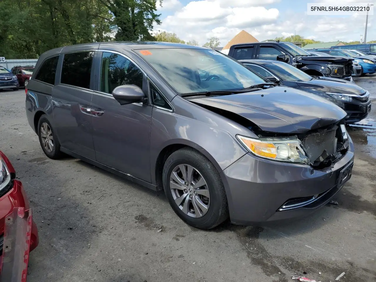 5FNRL5H64GB032210 2016 Honda Odyssey Exl