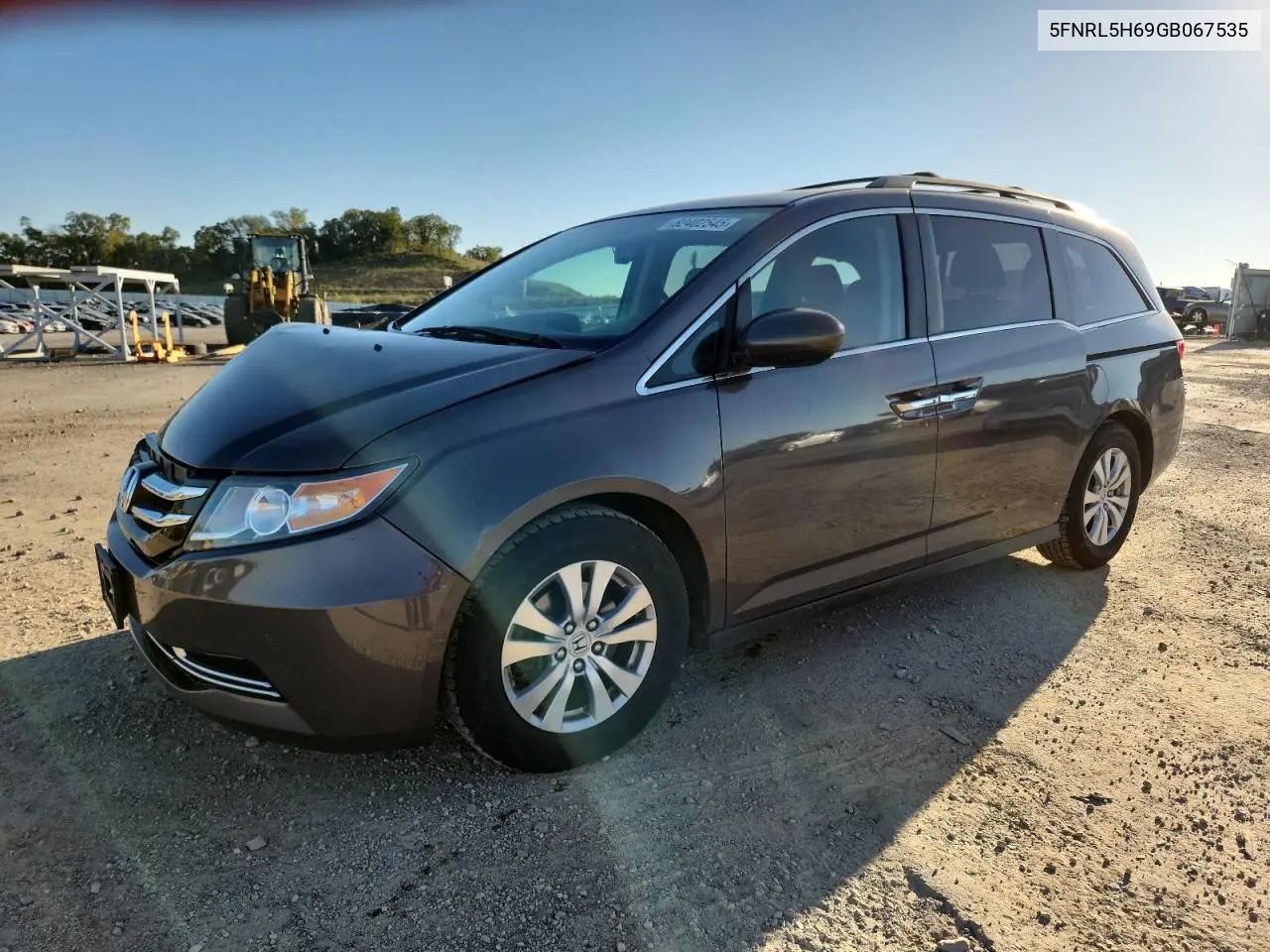 5FNRL5H69GB067535 2016 Honda Odyssey Exl