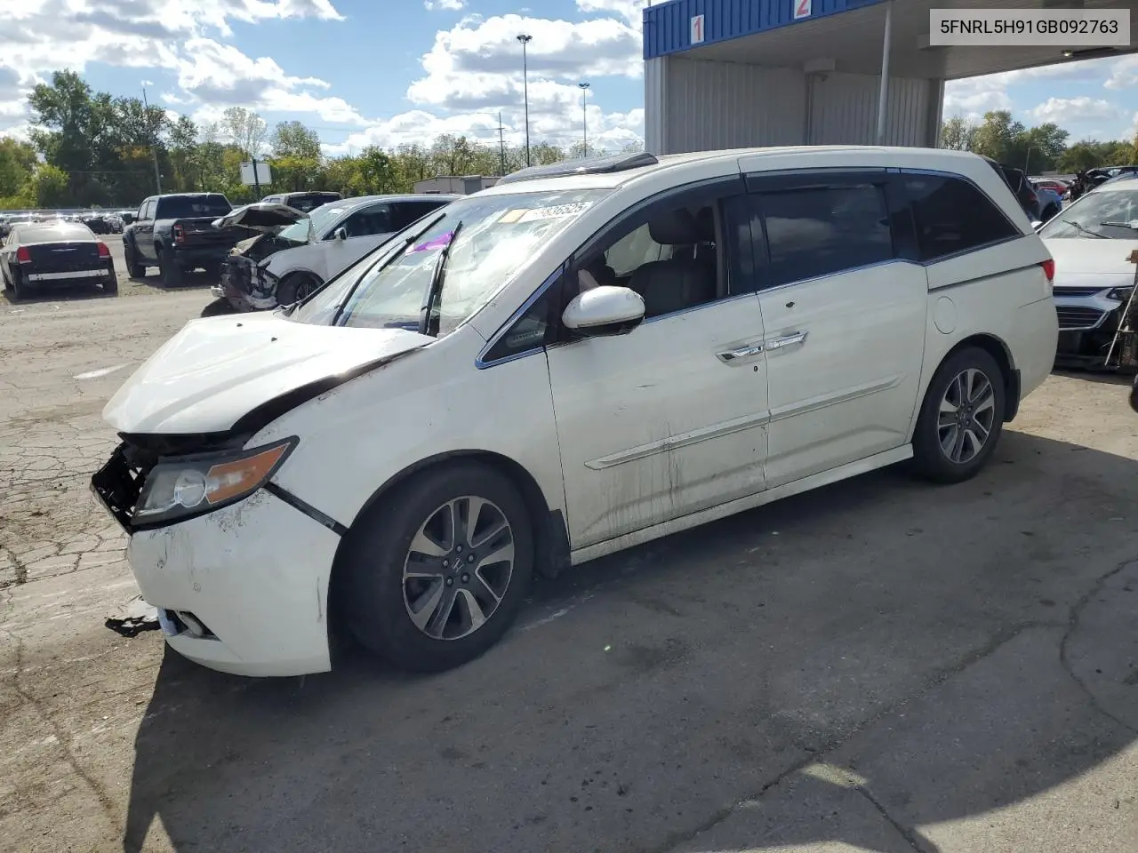 5FNRL5H91GB092763 2016 Honda Odyssey Touring