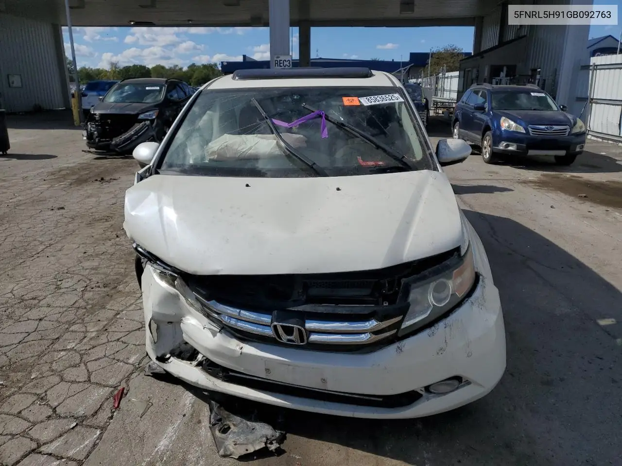5FNRL5H91GB092763 2016 Honda Odyssey Touring