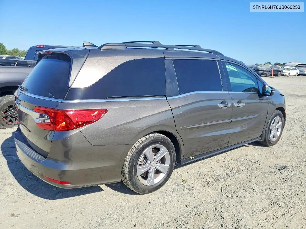 2018 Honda Odyssey Exl VIN: 5FNRL6H70JB060253 Lot: 59542646
