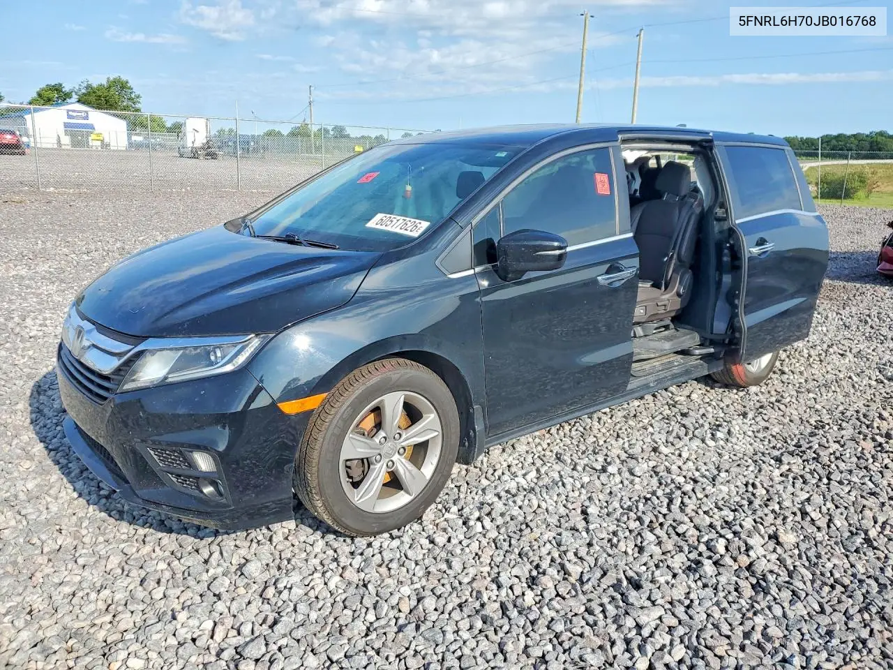 2018 Honda Odyssey Exl VIN: 5FNRL6H70JB016768 Lot: 60517626