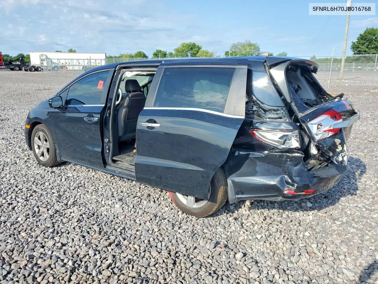 2018 Honda Odyssey Exl VIN: 5FNRL6H70JB016768 Lot: 60517626