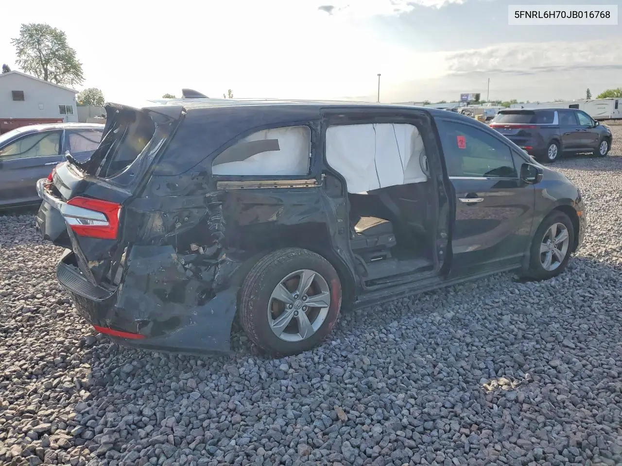 2018 Honda Odyssey Exl VIN: 5FNRL6H70JB016768 Lot: 60517626