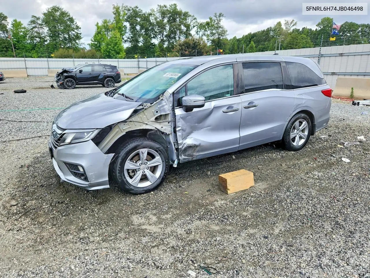 2018 Honda Odyssey Exl VIN: 5FNRL6H74JB046498 Lot: 61190366