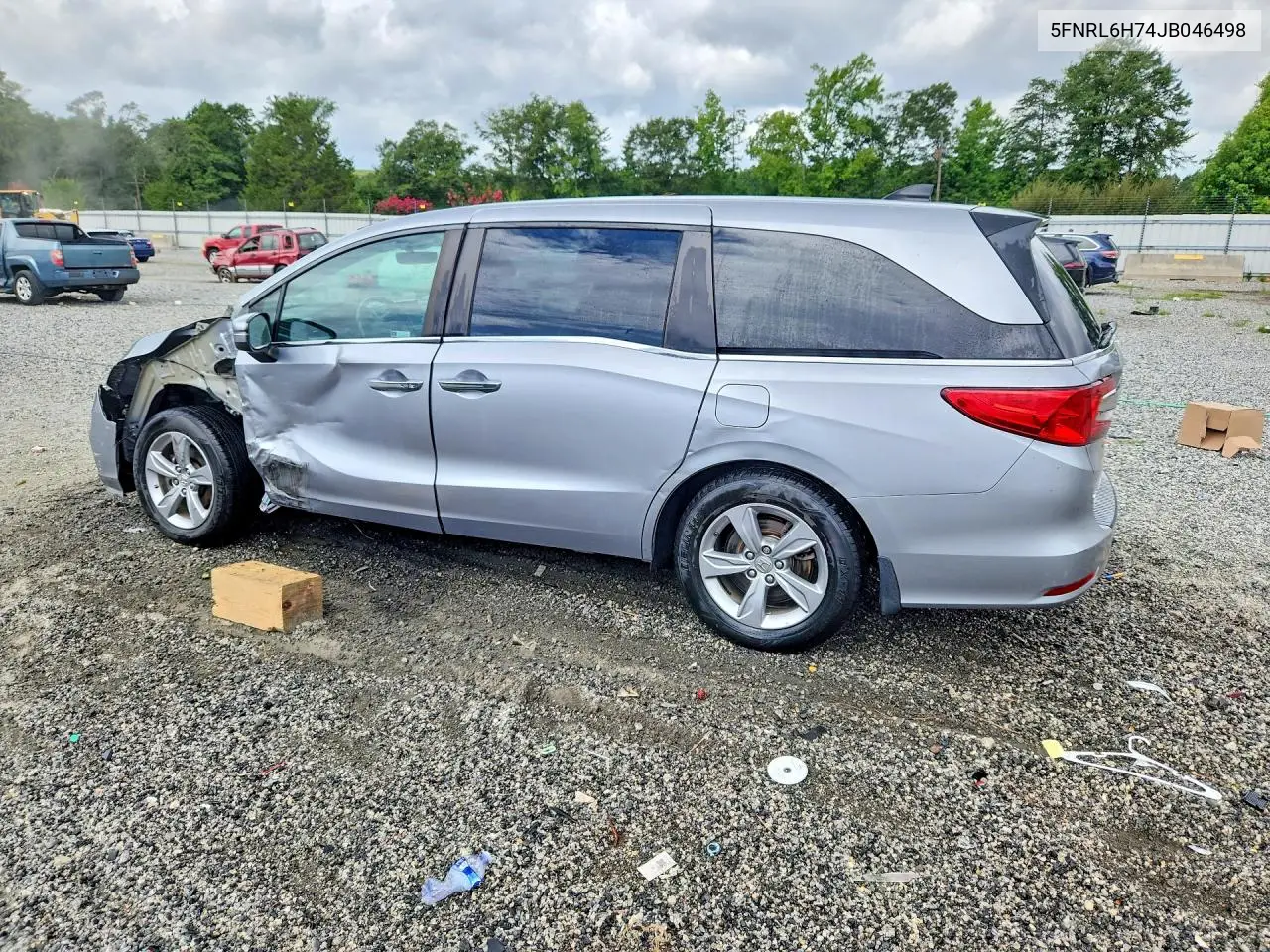 2018 Honda Odyssey Exl VIN: 5FNRL6H74JB046498 Lot: 61190366