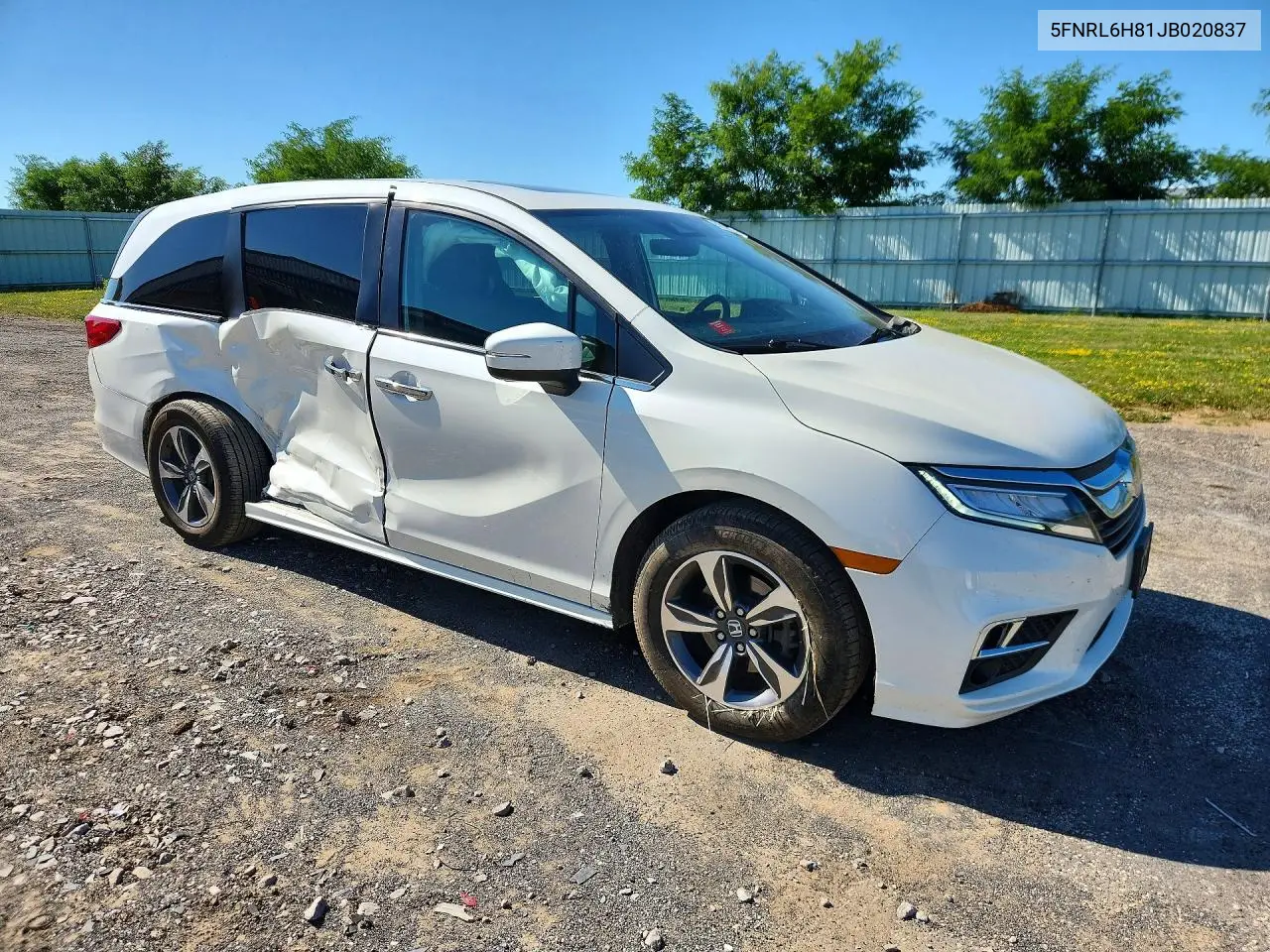 2018 Honda Odyssey Touring VIN: 5FNRL6H81JB020837 Lot: 61312976
