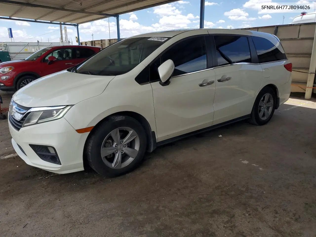 2018 Honda Odyssey Exl VIN: 5FNRL6H77JB094626 Lot: 61314866