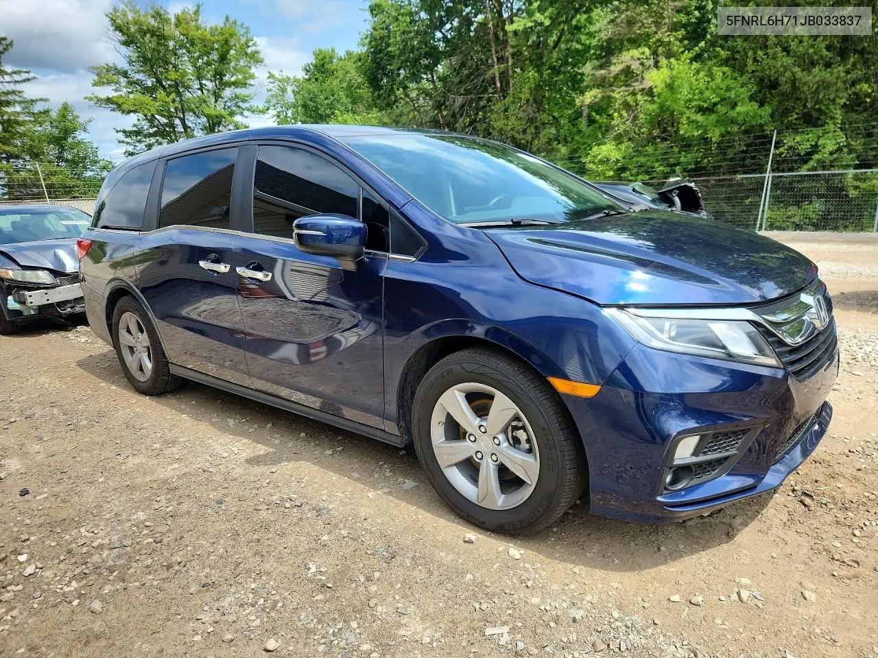 2018 Honda Odyssey Exl VIN: 5FNRL6H71JB033837 Lot: 61700526